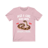 Just A Girl Who Loves Stimson's Pythons Snakes Shirt, Python Lover Gift Image 4