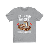Just A Girl Who Loves Stimson's Pythons Snakes Shirt, Python Lover Gift Image 3