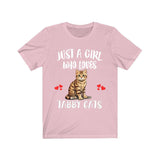 Just A Girl Who Loves Tabby Cats Shirt, Cat Lover Shirt Image 4