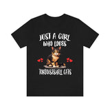 Just A Girl Who Loves Tortoiseshell Cats Shirt, Cat Lover Shirt Image 1