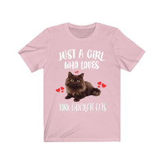 Just a girl who loves York Chocolate cats rare American longhaired cat tee