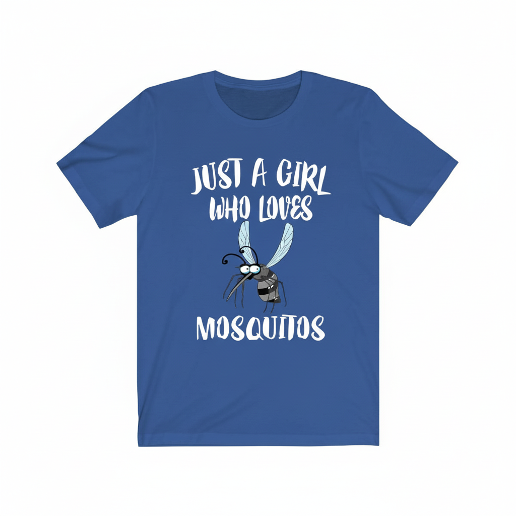 Just a girl who loves mosquitos quirky insect entomology tee