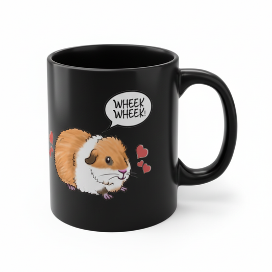 Wheek Wheek Guinea Pig Coffee Mug - wheek wheek guinea pig print design