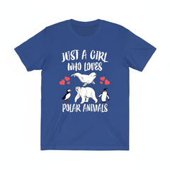 Just A Girl Who Loves Polar Animals Shirt - polar animals print design
