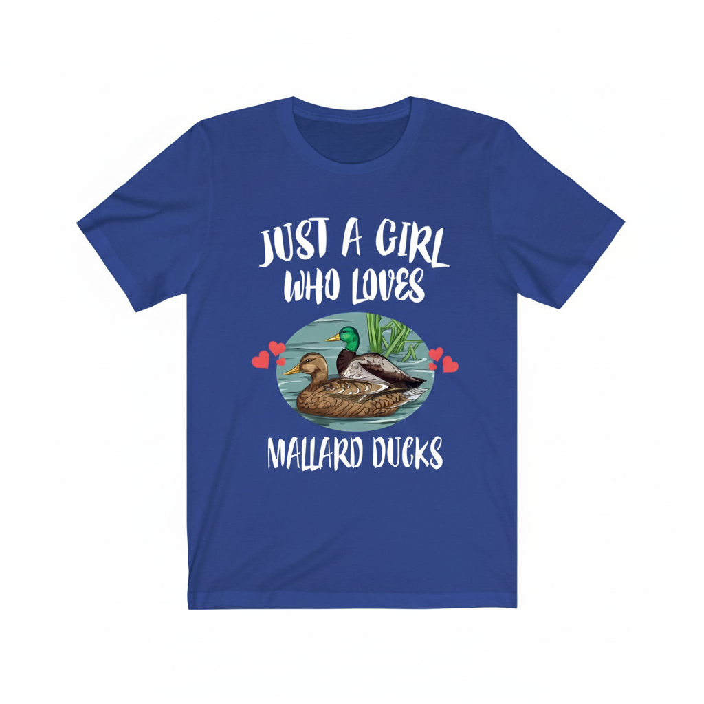 Just A Girl Who Loves Mallard Ducks Shirt - Mallard print design