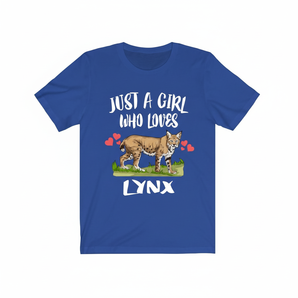 Just A Girl Who Loves Lynx Shirt - lynx print design