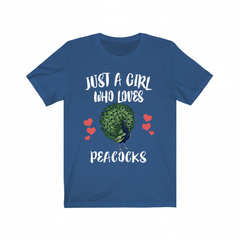 Just A Girl Who Loves Peacocks Shirt - peacock print design