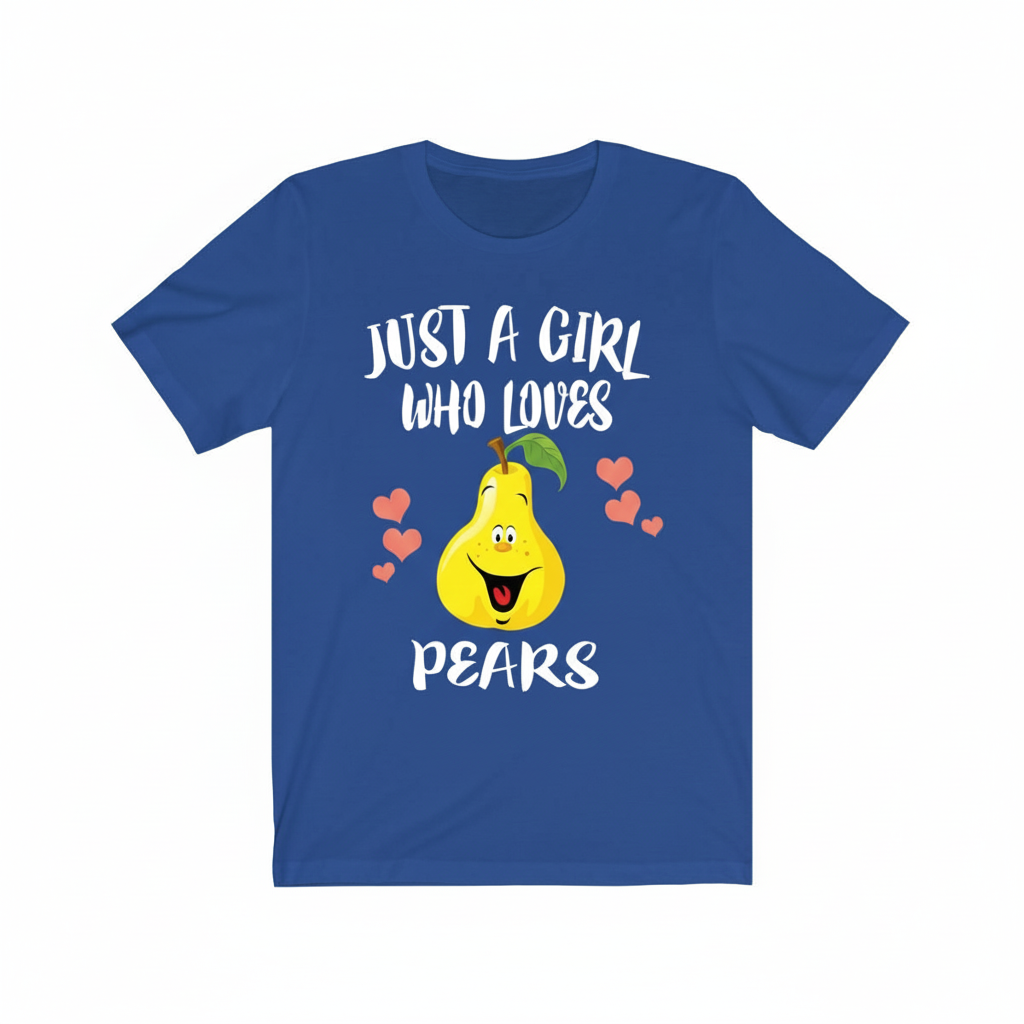 Just A Girl Who Loves Pears Fruit Shirt - pear print design