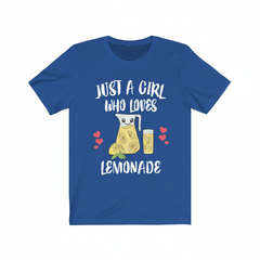 Just A Girl Who Loves Lemonade Shirt - lemonade print design
