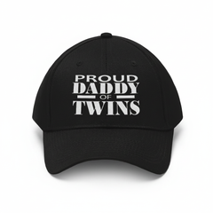 Proud Daddy Of Twins Hat - daddy of twins print design