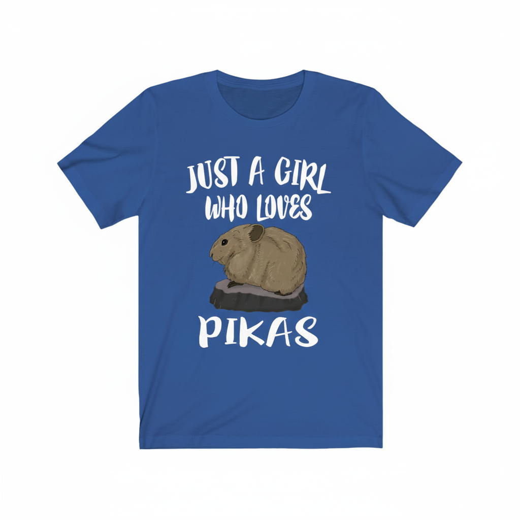Just A Girl Who Loves Pikas Animal Shirt - pika print design