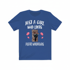 Girl Who Loves Pileated Woodpeckers Shirt - Pileated Woodpecker print design