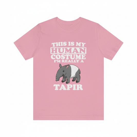 This is my human costume I am really a tapir jungle mammal tee