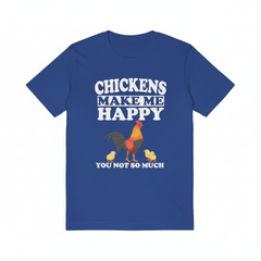 Chickens make me happy backyard chicken keeper hobby farm tee