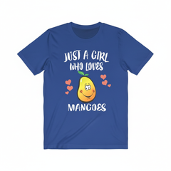 Just a girl who loves mangoes tropical sweet fruit lover tee