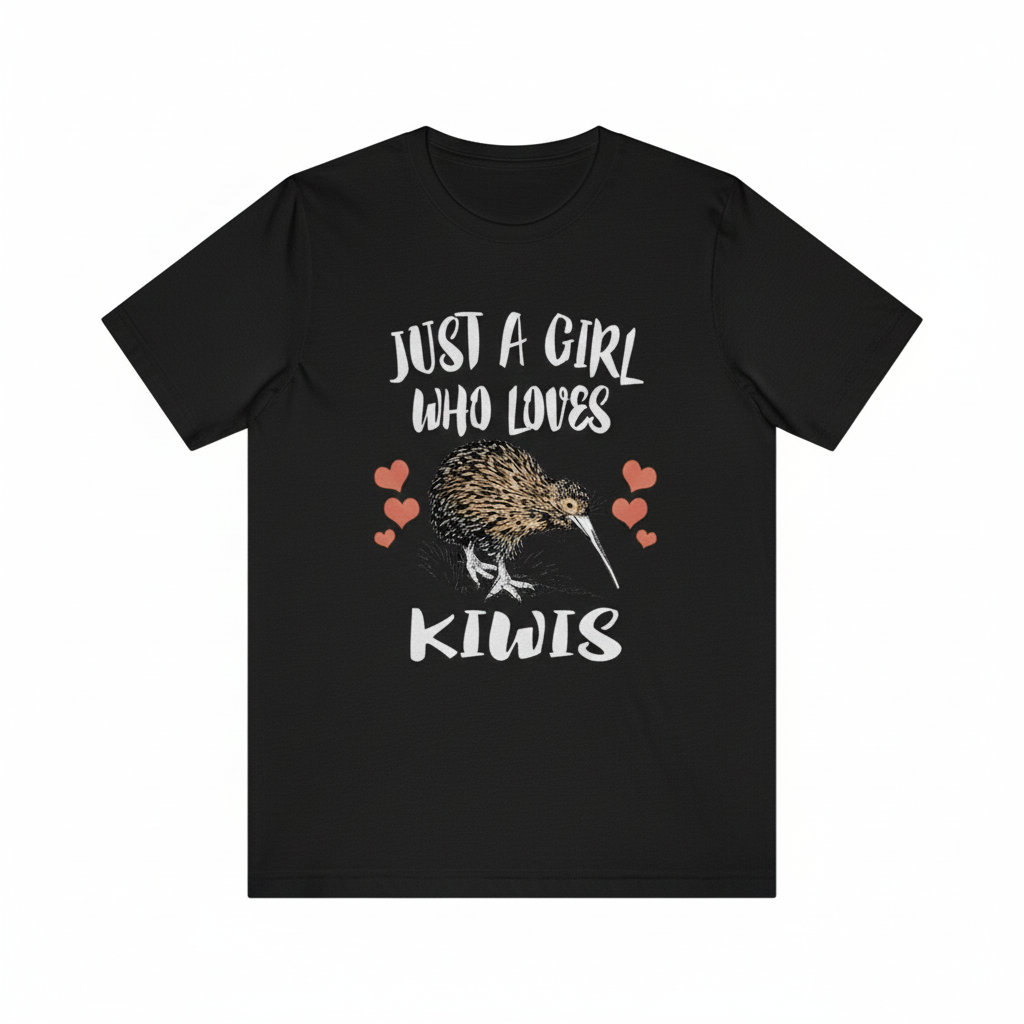 Just A Girl Who Loves Kiwis Birds Shirt - kiwi bird print design