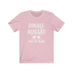 Double Blessed Dad Of Twins T-Shirt - twin dad print design