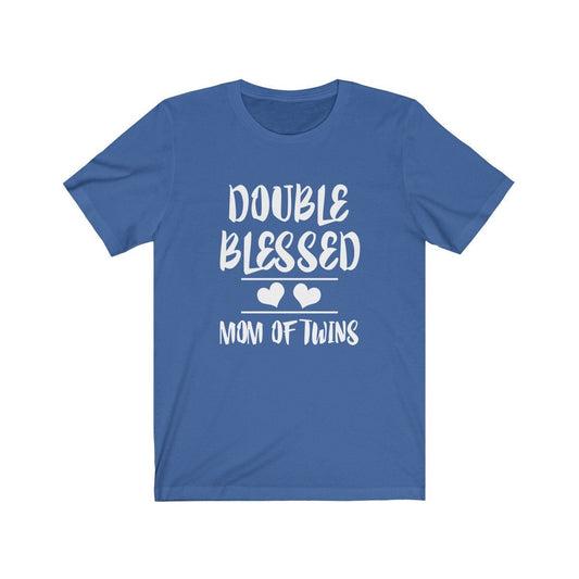Double Blessed Mom Of Twins T-Shirt - twin mom print design