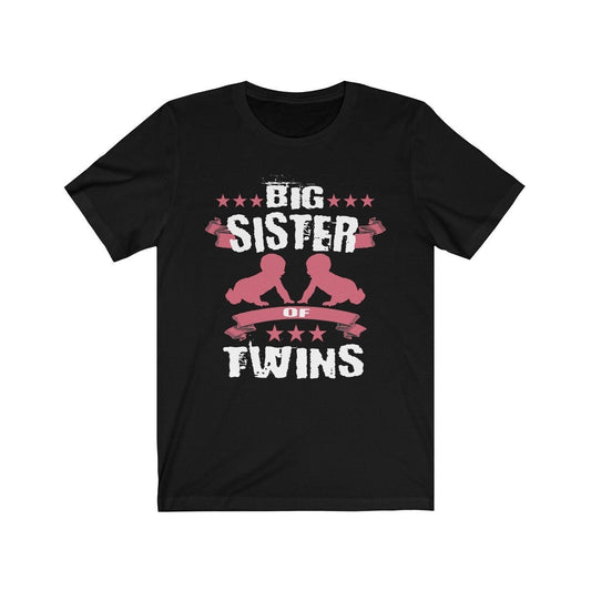 Big Sister Of Twins Family Shirt - big sister of twins design