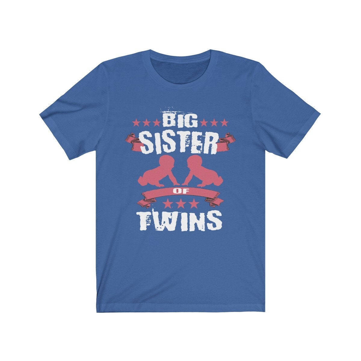 Big Sister Of Twins Shirt, Big Sister Of Twins Gift, Sister Twins Gift T-Shirt Image 3