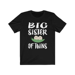 Big Sister Of Twins Shirt - big sister of twins design