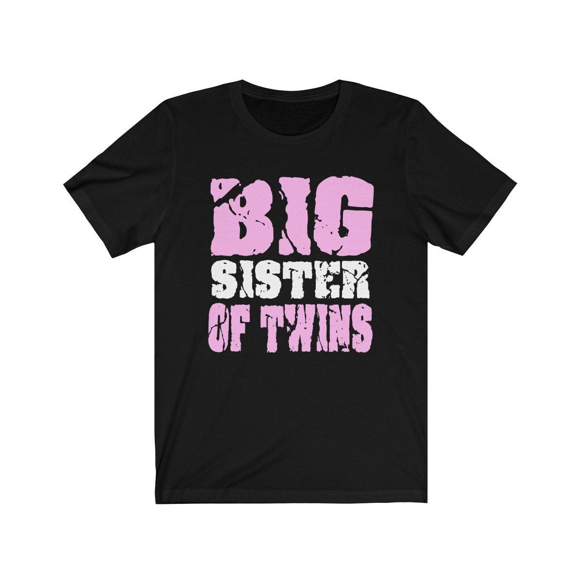 Big Sister Of Twins Shirt, Big Sister Of Twins Gift, Sister Of Twins T-Shirt Image 1