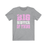 Big Sister Of Twins Shirt, Big Sister Of Twins Gift, Sister Of Twins T-Shirt Image 2