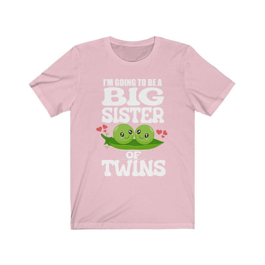 I'm Going To Be A Big Sister Of Twins Peas Shirt - big sister of twins print design