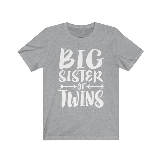 Big Sister Of Twins T-Shirt - big sister of twins print design