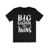 Big Sister Of Twins Shirt, Big Sister Twins Shirt, Twins Sister Shirt, Big Sister Of Twins Gift Announcement, Adult Toddler Kids T-Shirt Image 1