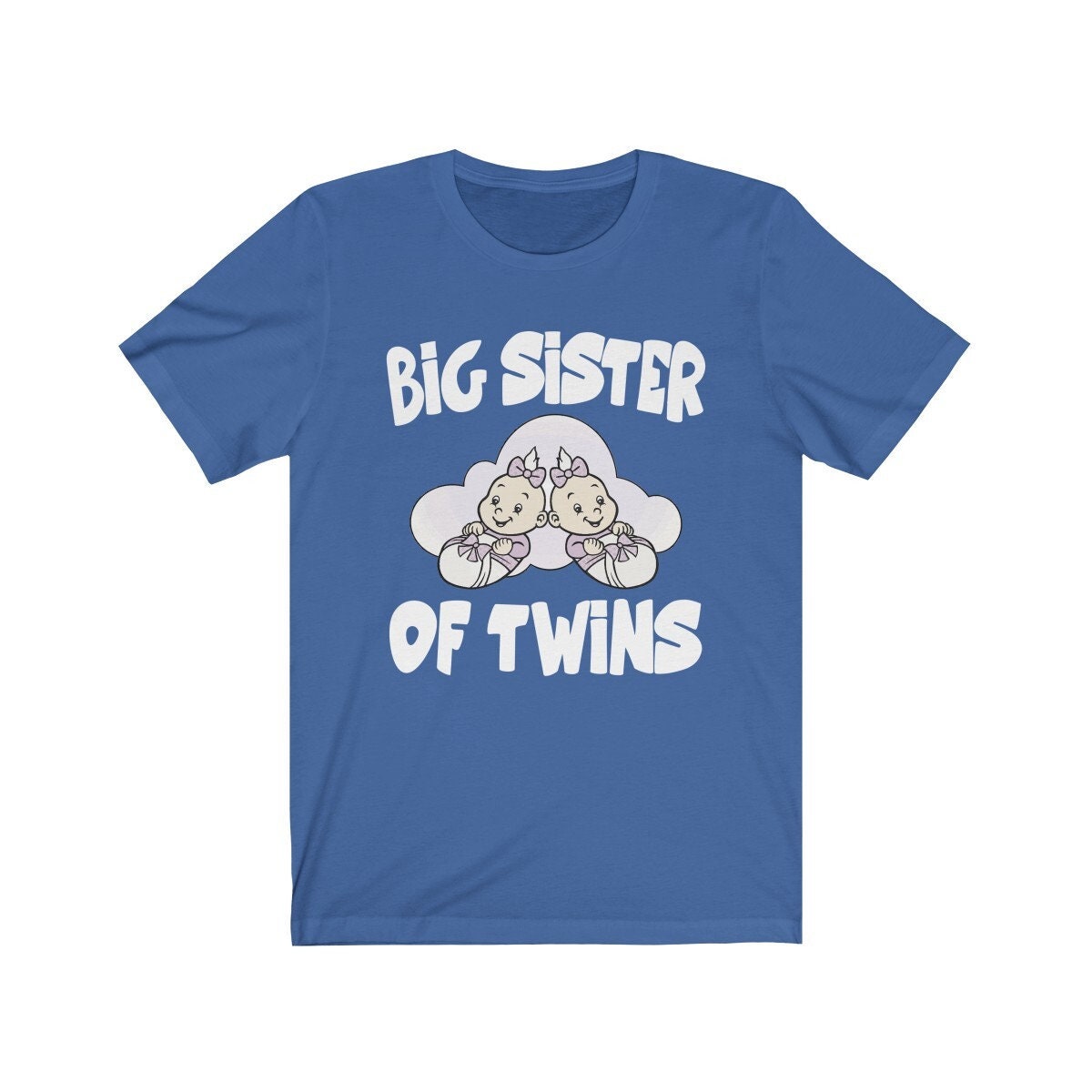 Big Sister Of Twins T-Shirt, Big Sister Of Twins gift, Sister Of Twins Shirt, Twin Sister Shirt, Big Sister Of Twins Announcement Gift Image 4