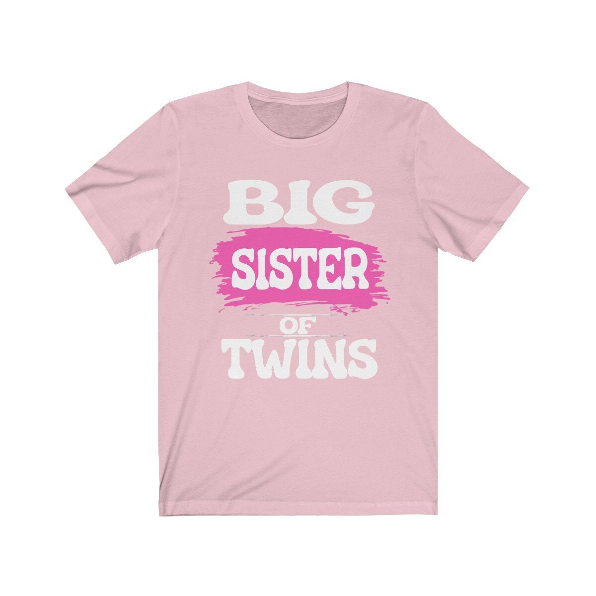 Big Sister Of Twins Shirt, Big Sister Of Twins Gift, Twins Sister Gift, Big Sister Of Twins Announcement T-Shirt Image 3
