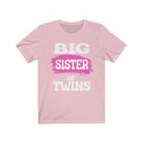 Big Sister Of Twins Shirt, Big Sister Of Twins Gift, Twins Sister Gift, Big Sister Of Twins Announcement T-Shirt Image 3