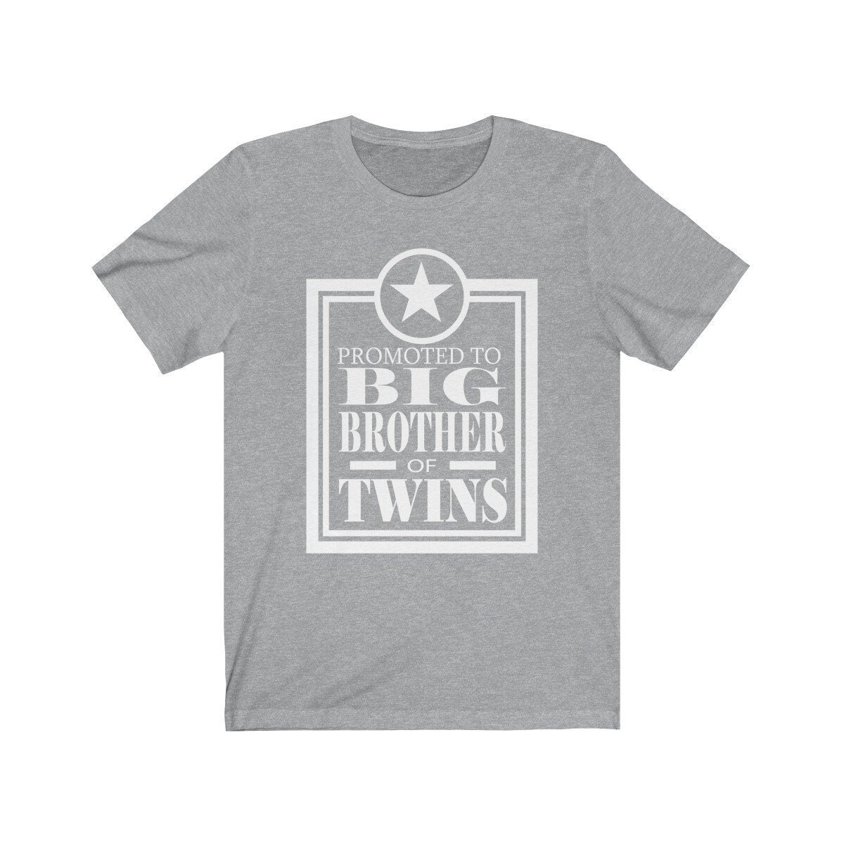Promoted To Big Brother Of Twins Shirt, Big Brother Of Twins Shirt, Big Brother Of Twins Gift Announcement T-Shirt Image 2