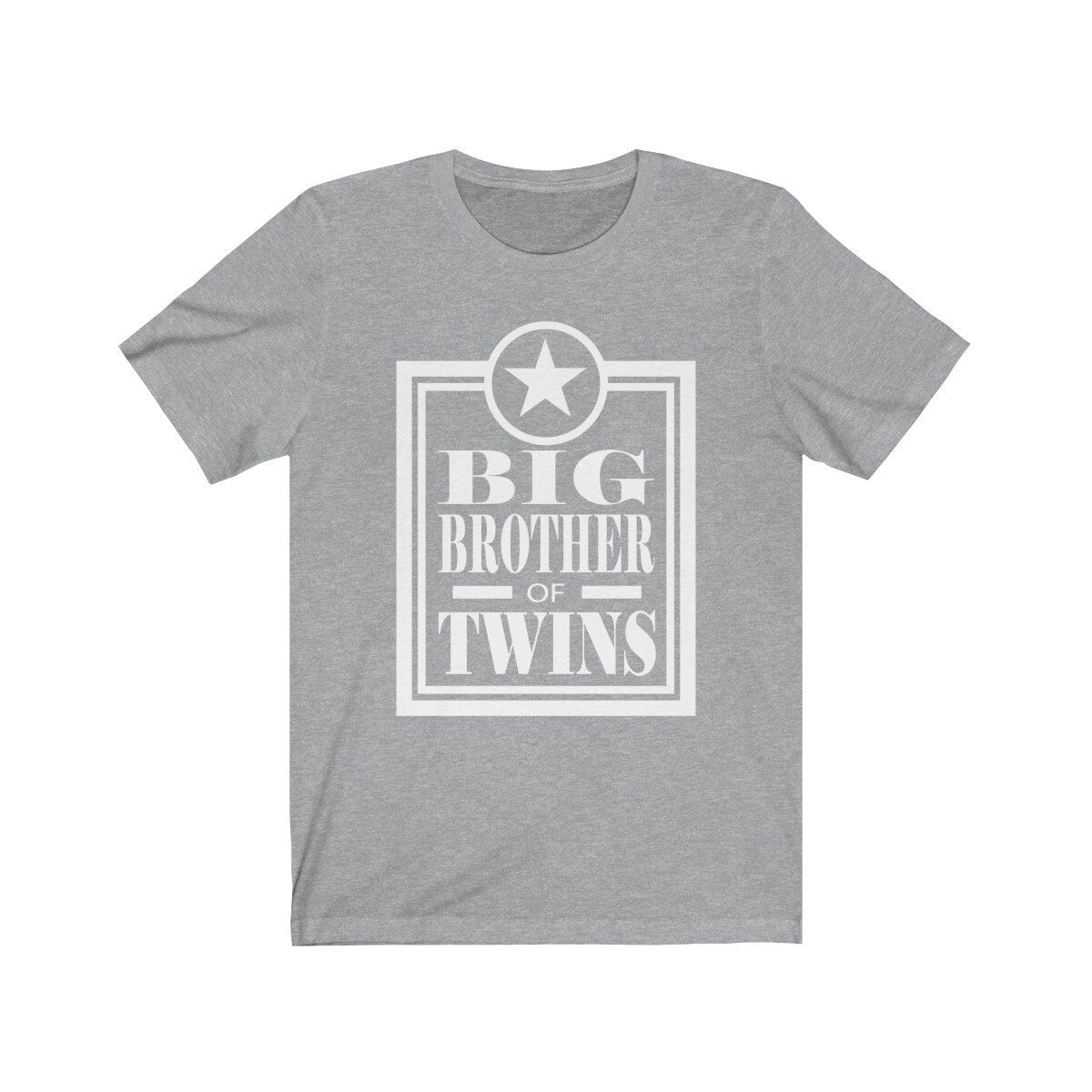 Big Brother Of Twins Shirt, Big Brother Of Twins Gift, Brother Of Twins Announcement T-Shirt Image 4