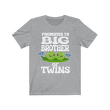 Promoted To Big Brother Of Twins Shirt, Big Brother Of Twins Shirt, Big Brother Of Twins Gift, Twins Announcement Peas Gift T-Shirt Image 2