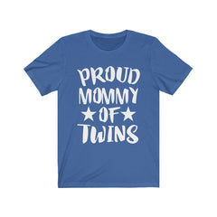 Proud mommy of twins mother announcement tee for twin pregnancy