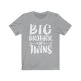 Big Brother Of Twins Shirt, Big Brother Of Twins Gift, Brother Of Twins Announcement Gift T-Shirt Image 2