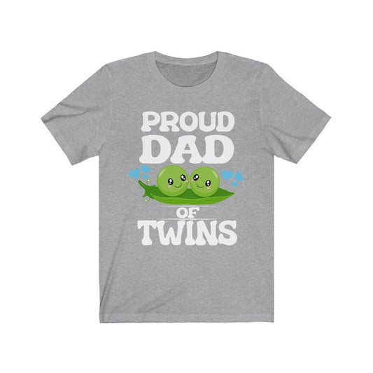 Proud Dad Of Twins T-Shirt - proud dad of twins print design