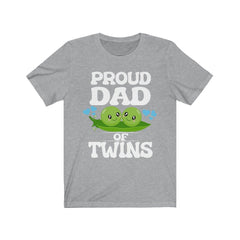 Proud Dad Of Twins T-Shirt - proud dad of twins print design