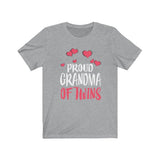 Proud Grandma Of Twins Shirt, Grandma Of Twins Gift, Grandma Of Twins Announcement Grandmother Gift T-Shirt Image 2