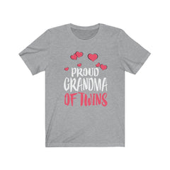 Proud Grandma Of Twins Announcement Shirt - proud grandma of twins design