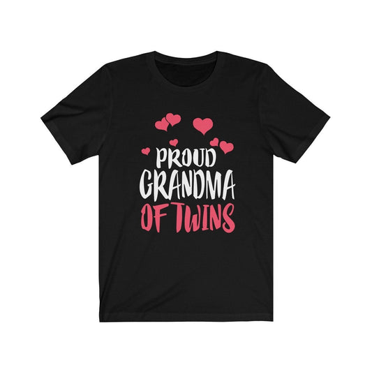 Proud Grandma Of Twins Announcement Shirt - proud grandma of twins design
