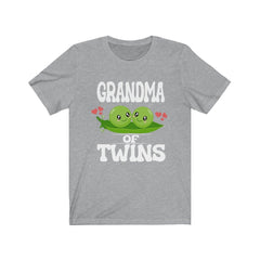 Grandma of twins grandmother announcement gift tee