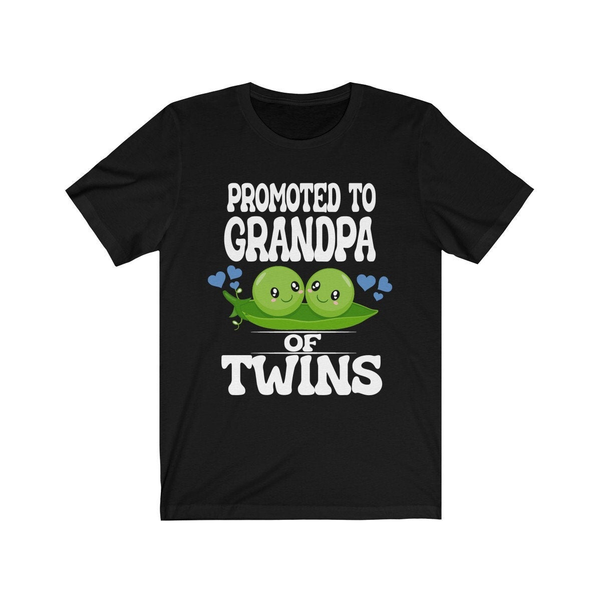Promoted To Grandpa Of Twins Shirt, Grandpa Of Twins Gift, Grandpa Of Twins Announcement Grandfather Gift T-Shirt Image 1
