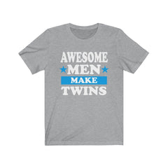 Awesome men make twins dad of twins funny father tee
