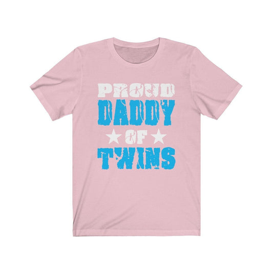 Proud dad of twins father announcement gift tee for twin dad