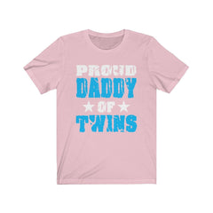 Proud dad of twins father announcement gift tee for twin dad