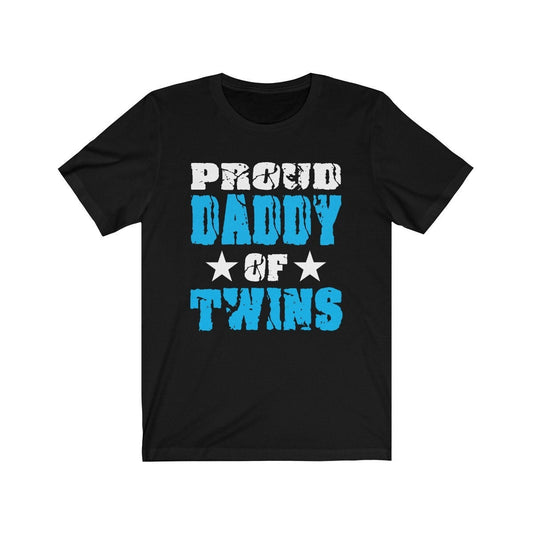 Proud dad of twins father announcement gift tee for twin dad
