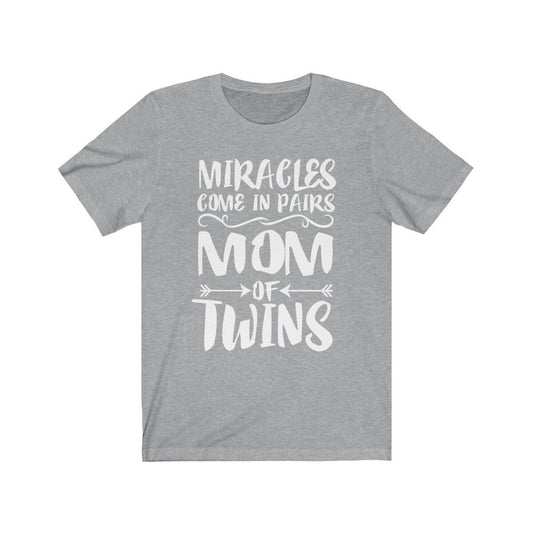 Miracles Come In Pairs Mom Of Twins Shirt - miracles in pairs print design